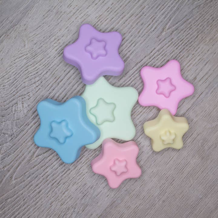 Silicone Stacking Stars Newborn & Up