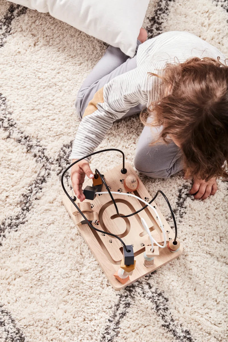 Wooden Bead Frame - Activity Maze - Animal Characters
